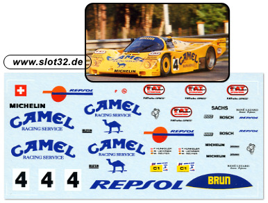 DMC decal Porsche 962, Camel